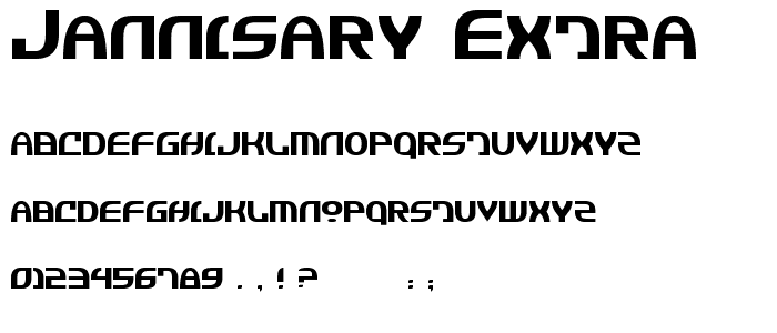 Jannisary Extra font